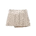 thumbnail image 4 of Ediodpoh Carnival Skirts for Women Beaded Bow Front Party Mini Skirt for Night Out and Festival Celebration Mini Skirt Beige M, 4 of 5