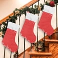 thumbnail image 7 of Coolnut Christmas Tree Red Christmas Stockings, Personalized Large Christmas Stocking, Cute Snowflake Stockings 18" Xmas Stocking for Xmas Decorations Xmas Gifts, 2PCS, 7 of 7