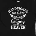 thumbnail image 4 of Inktastic Handpicked for Earth by My Granny in Heaven with Angel Wings Boys or Girls Baby T-Shirt, 4 of 5