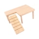 thumbnail image 3 of Plataformas de madera para hámster Escalera para mascotas con escalera Hábitat Decoración en forma de L Pequeña Izquierda, 3 of 9