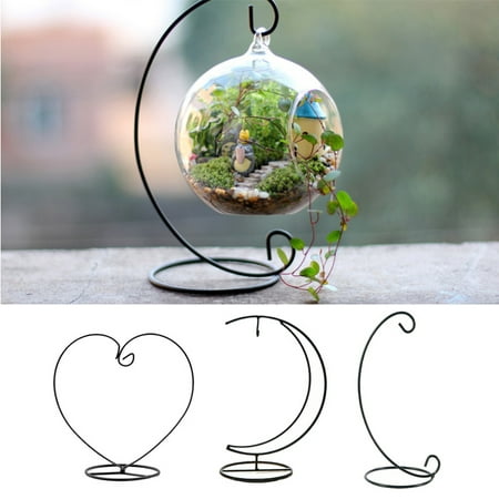 Hanging Glass Bauble Sphere Tree Plant Light Holder Stands Christmas