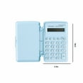thumbnail image 3 of Calculators, Tyeign Mini Calculator Cover 8 Digits Big Buttons Large Lcd Display Operated Portable Student Finance Desktop Calculator Graphing Calculator Scientific Calculators Calculator Purple, 3 of 5