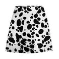 thumbnail image 6 of Mini Skirt for women Dalmatian Skirt Ladies Black And White Vintage Mini Skirts High-waisted Custom, 6 of 7