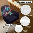 thumbnail image 6 of FOR U DESIGNS Turtle Paint Splatter Print Dining Chair Slipcovers with Arms, Waterproof Criss Cross Chairs Cover, Vanity Chair Protector, Mid Back Wide Seat Accent Chairs Covers, 6 of 8