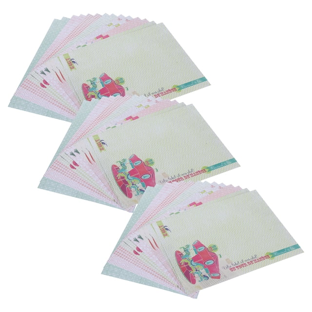 DIY Journal Background Paper, Decorative Paper, 42Pcs Environmentally Friendly For Hand Account Decoration Hand-Made Greeting Cards