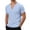 Sky Blue, variant on KHONTS Men's Linen T Shirts Short Sleeve Classic V Neck T-Shirt Casual Summer Basic Tee Shirt Army Green XXL