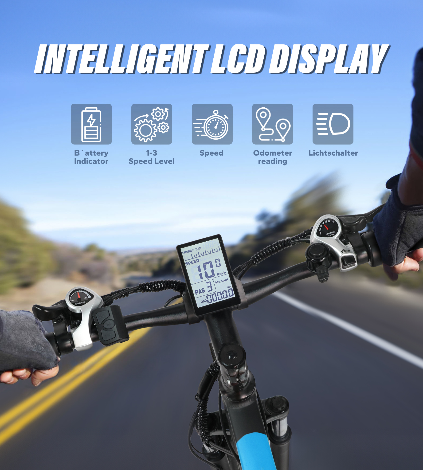 Varun 27.5" Electric Bike for Adults, 500W(peak 750W) 24 MPH Ebike with 48V 13Ah Removable Lithium Battery, Electric Mountain Bicycle for Men Women, Black Blue