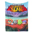thumbnail image 2 of Angry Birds: Isla Misteriosa anti-pilling, suave, ligera, esponjosa y acogedora de lujo para hogar y cocina – Perfecta para niños y adultos,50X70cm, 2 of 6