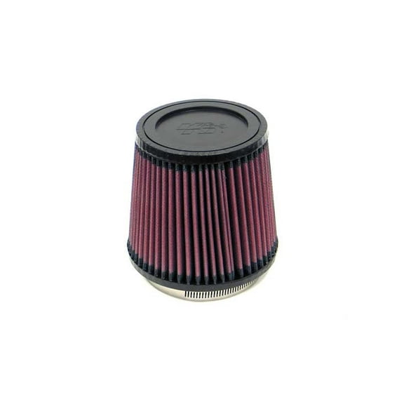 K&N Universal Clamp-On Air Filter: High Performance, Premium, Washable, Replacement Filter: Flange Diameter: 3.75 In, Filter Height: 5 In, Flange Length: 0.625 In, Shape: Round Tapered, RU-4250