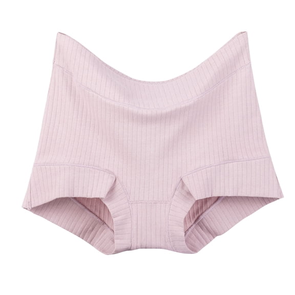Diufon Plus Size Underwear for Women High Waist Full Coverage Briefs Solid Color Breathable Panties