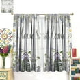 thumbnail image 3 of Spring Floral Curtains for Kitchen,Rustic Country Spring Nature Botanical Plants Vintage,Sweet Home Decor Rod Pocket Flower Floral Farm Window Drapes for Bedroom Living Room Party 21x54in,2 Panel Set, 3 of 6
