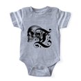 thumbnail image 1 of CafePress - Gothic Skull Initial Z - Cute Infant Baby Football Bodysuit, 1 of 1