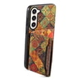 thumbnail image 2 of for Samsung Galaxy S23 Plus Luxury Premium PU Leather + TPU Case with 3 Card Slots, Kickstand Back Case Floral Pattern Skin-Friendly Shock-resistance Cover for Samsung Galaxy S23 Plus, Autumn, 2 of 6