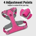 thumbnail image 4 of Plutus Pet No Pull Dog Harness, Release At Neck, Reflective Adjustable Dog Vest Harness, Easy Control Handle for Walking, for Small Medium Large Dogs, Hot Pink, M, 4 of 8