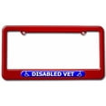 thumbnail image 1 of Disabled Vet, Handicapped Veteran License Plate Tag Frame, Multiple Colors, 1 of 1