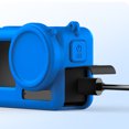 thumbnail image 2 of Cubierta Protector Borde Silicona Con Cuerda Del Cuello para Dji Acción 3 4 () Azul, 2 of 7