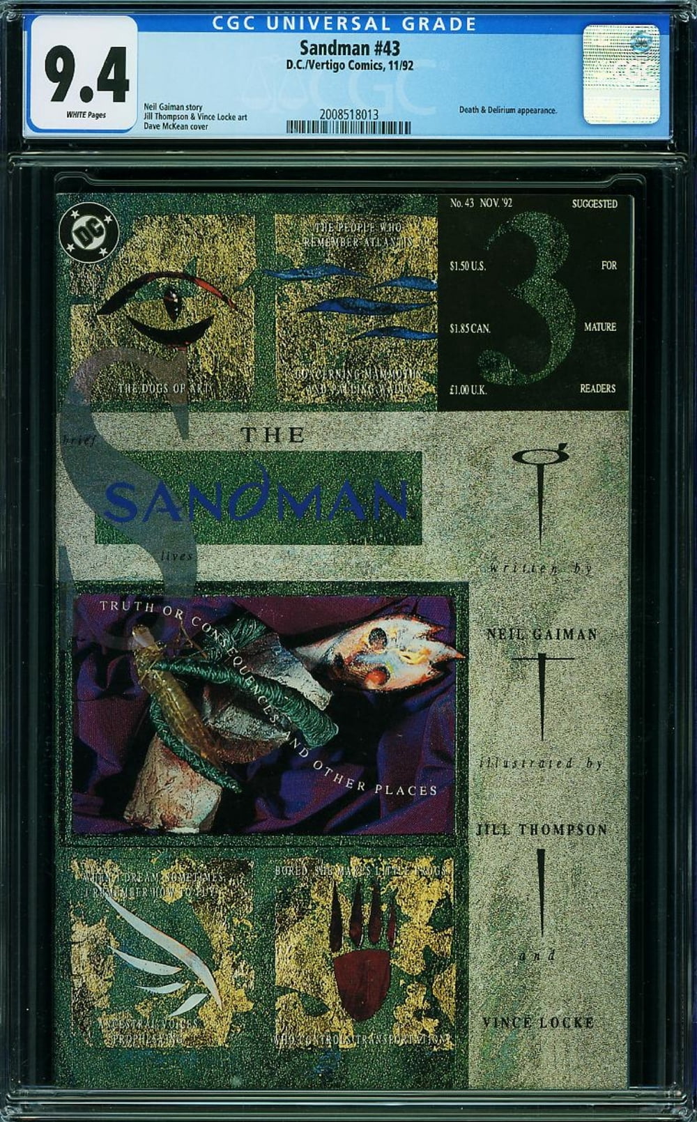 Cover of Sandman #43