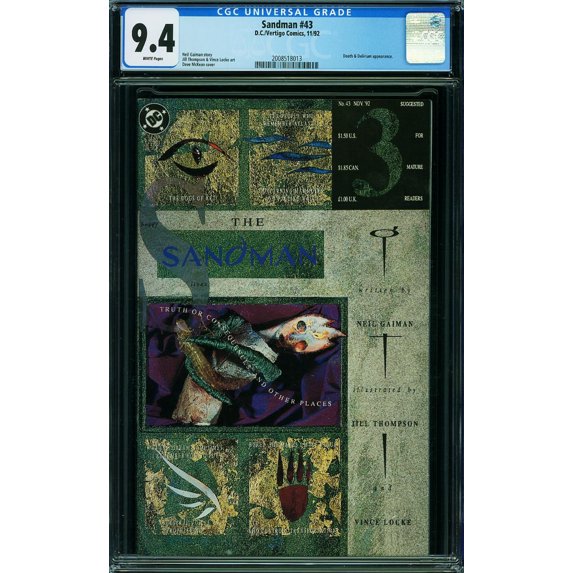Sandman #43 - CGC 9.4 Comic Book