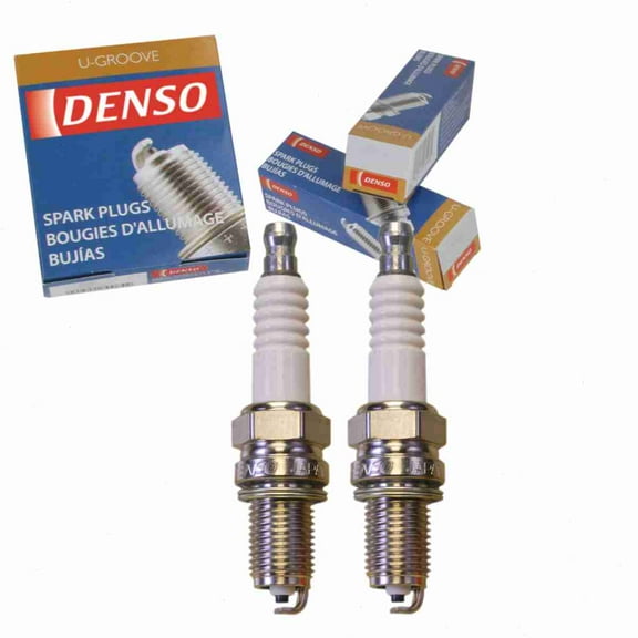 2 pc DENSO 3312 Standard U-Groove Spark Plugs for XU24EPR-U Ignition Wire Secondary