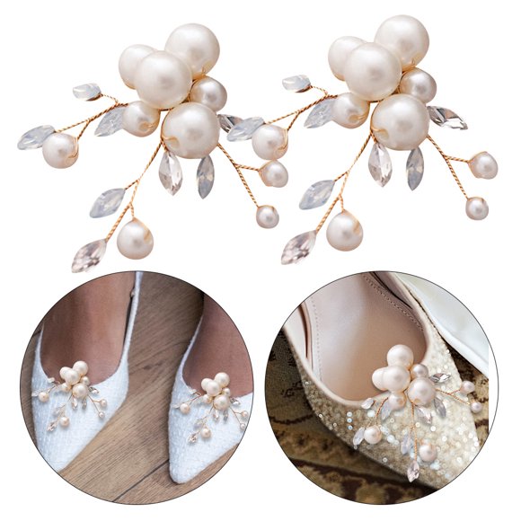 Hytrove 1Par Hebillas Decorativas Para Con De Perla Para Y Accesorios Elegantes