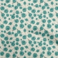 thumbnail image 1 of oneOone Cotton Poplin Teal Green Fabric Florals Sewing Fabric By The Yard Printed Diy Clothing Sewing Supplies 42 Inch Wide, 1 of 5