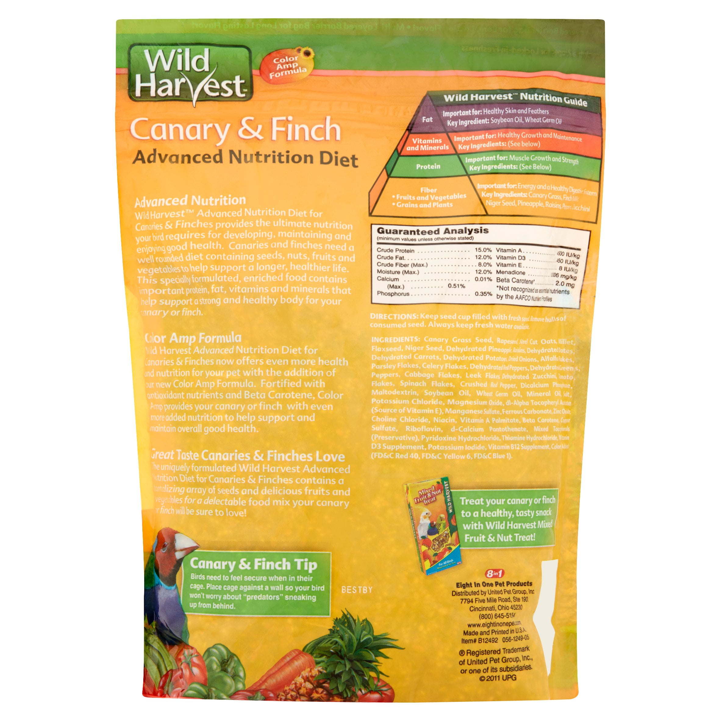(2 pack) Wild Harvest Super Premium Canary and Finch Food, 2 lb
