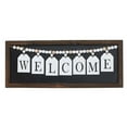 thumbnail image 1 of IH Casa Decor Framed Wood Hanging Beaded Welcome Sign, 1 of 4