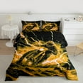 thumbnail image 3 of Manfei Extreme Sports Motorcycle Queen Comforter Set,Racing Motorcycle Bedding Sets,Yellow Black Bedding Comforter Set For Boys Kids,Breathable Bedroom Decorative Reversible,3pcs, 3 of 9