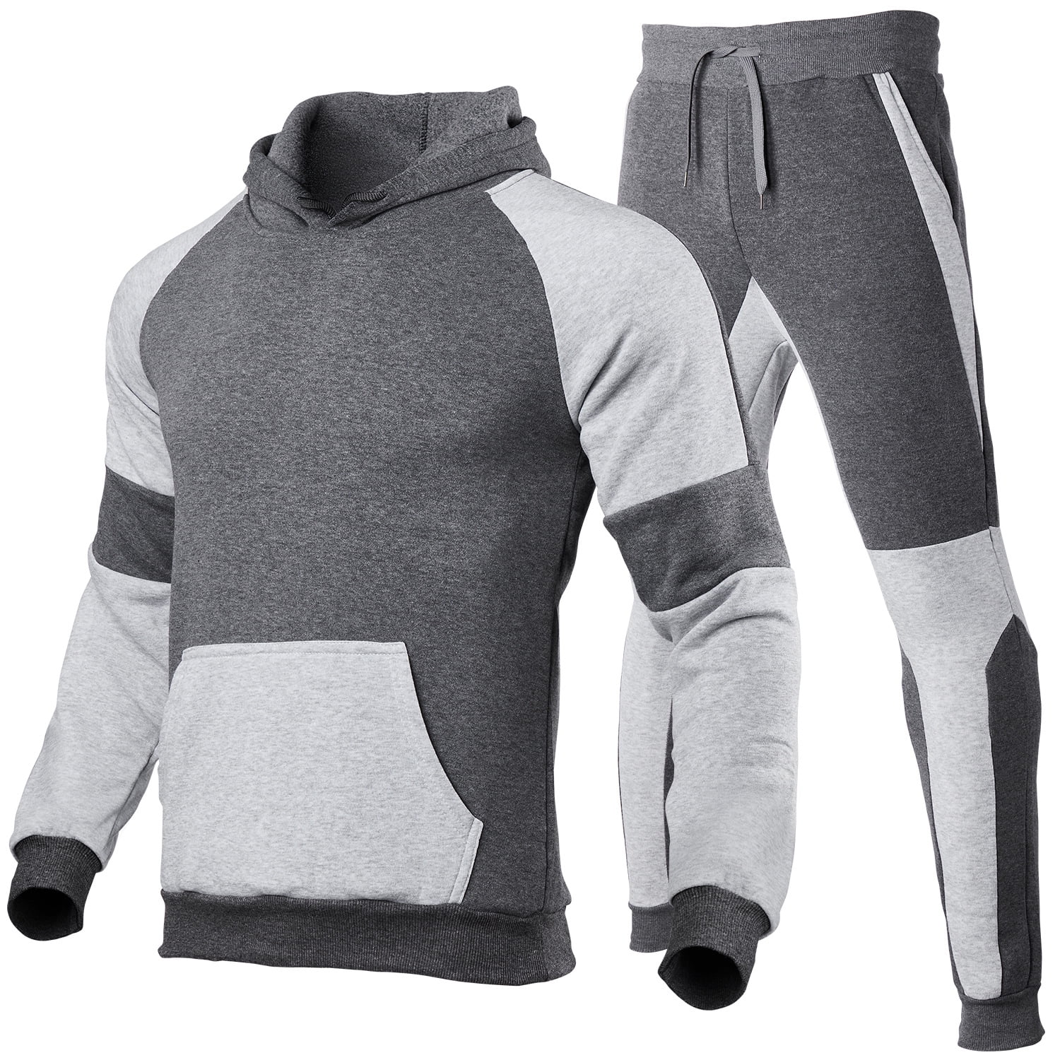 color block jogging suit