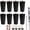 8set-5”, variant on Square Wood Furniture 4set 4” Black Replacement Use For Sofa Bed