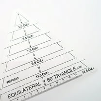 GOOHOCHY Patchwork Ruler Template 1Pack Transparent Triangle Acrylic For Quilting