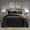 Black Caramel-Queen, variant on Caramel Gold King Reversible 3-Piece All Season Fluffy Comforter Bedding Set