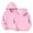 Pink, variant on Pullover Hoodie for Girls Classic Fit Long Sleeve Hooded Sweatshirt with Adjustable Drawstring Kangaroo Pocket