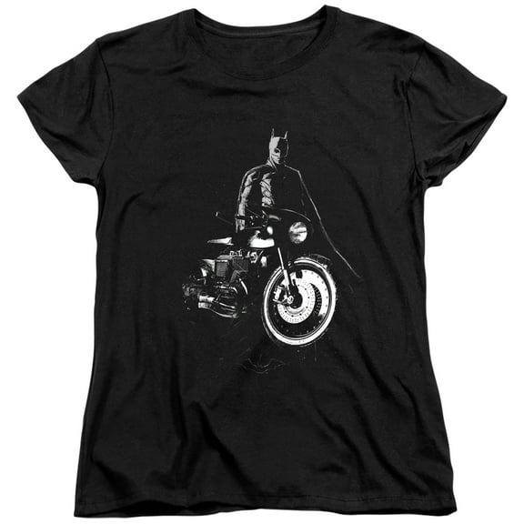 The Batman (2022) And His Motorcycle Women's T Shirt