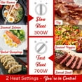thumbnail image 4 of Brentwood 2.6-Qt. Electric Hot Pot Cooker with Steamer, 700W, Ceramic Nonstick, Black, 4 of 7