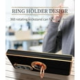 thumbnail image 6 of Compatible for Samsung Galaxy Z Fold 5 Case with Ring Holder Kickstand [with Magnetic] Soft TPU Shockproof Electroplated Protective Phone Case for Galaxy Z Fold 5 Black, 6 of 6