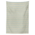 thumbnail image 3 of Ambesonne Beige Tablecloth Rectangular Table Cover, Herringbone Line Pattern, 60"x84", Beige Stale Blue Dust, 3 of 4