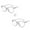 Transparent, variant on 2PCS Blue Light Blocking Spectacles Anti Eyestrain Decorative Glasses Light Computer Radiation Protection Eyewear