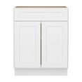 thumbnail image 3 of Furinno Shaker Drawer Base Kitchen Cabinet with 2-Doors, Ready to Assemble, 24 D x 27 W x 34.5 H, White, 3 of 8