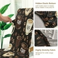 thumbnail image 4 of BZSMCE Chairs Slipcovers Dining Chair Covers Coffee Lovers' Delight Creative Pattern, 4 of 7