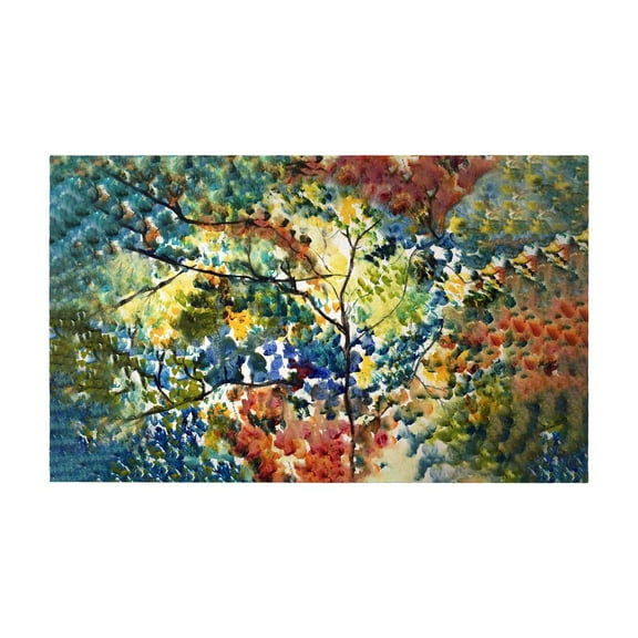 Betsy Drake Interiors Fall Leaves Door Mat 30x50