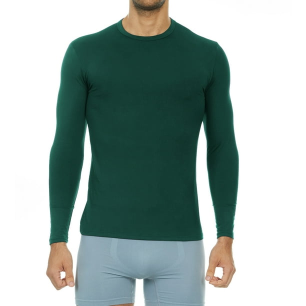 Thermajohn Thermajohn Mens Thermal Shirt Tops (Hunter Green, 2XL