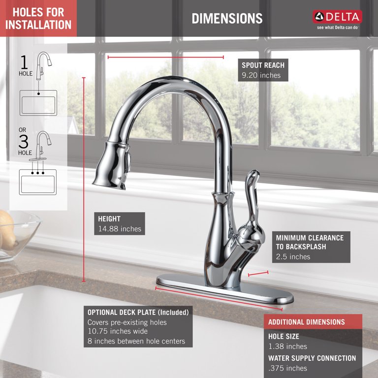 leland pull down faucet