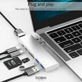 thumbnail image 3 of THYMOBO 7 in 1 USB C to USB Hub, USB Type C Adapter w. 3 USB 3.0 Ports, SD Micro SD, USB C to 4K HDMI & USB C Charging Port, Compatible w. MacBook Pro Nintendo Switch and Windows Type C Laptops -Grey, 3 of 8