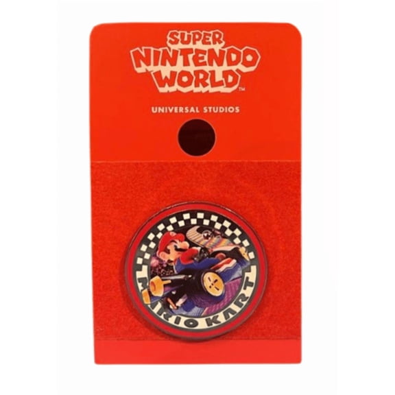 Universal Studios Super Nintendo World Mario Kart Pin New W Card