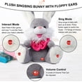 thumbnail image 2 of Easter Bunny Stuffed Animal for Girls, Peek-A Boo Toys for Toddlers, Children Song & Lullabies Easter Bunny Toy Repeats What You Say, Baby Toys Talking Singing with Floppy Ears, 2 of 8