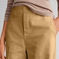 thumbnail image 6 of Womens Corduroy Pants High Waisted Wide Leg Dress Pants Loose Business Casual Work Office Trousers with Pockets Khaki, 6 of 8