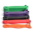 thumbnail image 4 of 5 Packs Pull Up Assist Bands Set Resistance Loop Bands Powerlifting Workout Exercise Stretch Bands with Door Anchor Foam Handles Hooks and Carry Bag, 4 of 7