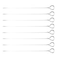 thumbnail image 1 of 8 Pcs Brochettes en Acier Inoxydable Brochettes de Grillade BBQ Extérieur, 1 of 8
