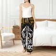 thumbnail image 6 of Lsque Not All Those Who Wander Are Lost 1 Print Women's Pajama Pants, Lounge Pant - Comfortable Home Wear,Elastic Waistband, Stylish Design-Large, 6 of 9